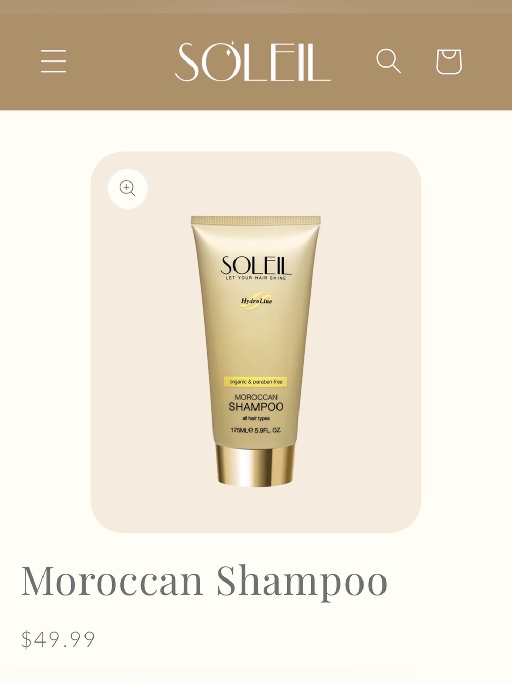 Soleil Moroccan Shampoo & Conditioner Nourishing Formula